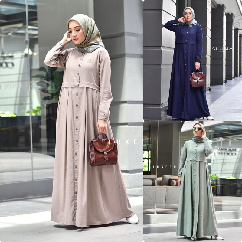 GAMIS POLOS WANITA TERBARU KATUN LINEN IMPORT