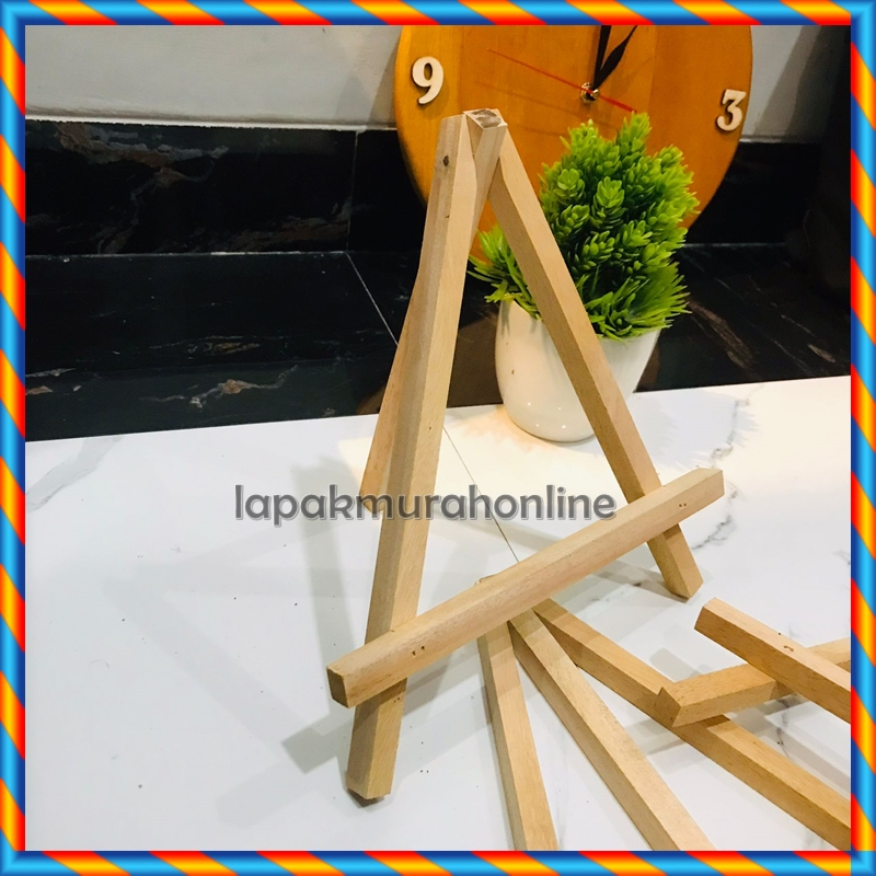 STAND KAYU / TRIPOD KAYU / EASEL PIGURA JAM DINDING / SANDARAN JAM DINDING