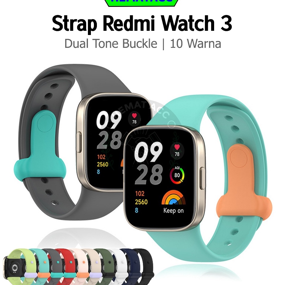 Strap Redmi Watch 3 Buckle Dual Tone Tali Xiaomi Redmi Watch 3 Hematacc