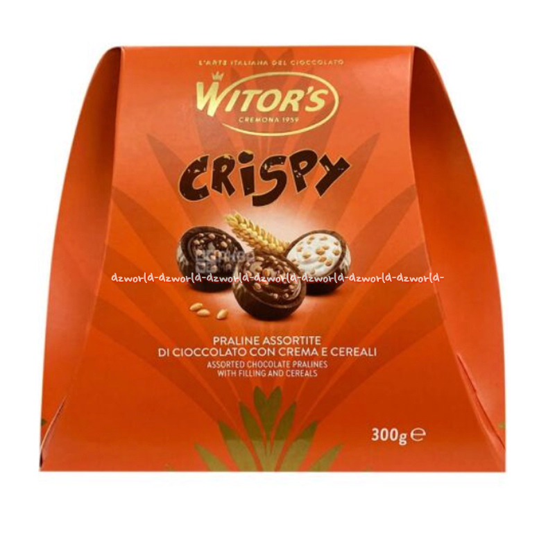 

Witor's Crispy 300gr Praline Assortine Chocolate Coklat Exlusive Coklat Krispi Witors Witor Paraline