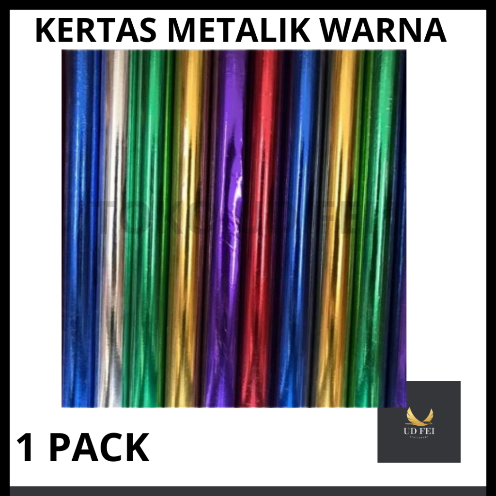 

(1 PACK=25 LEMBAR) kertas emas/kertas kilap/kertas prakarya/kertas metalik/kertas mas