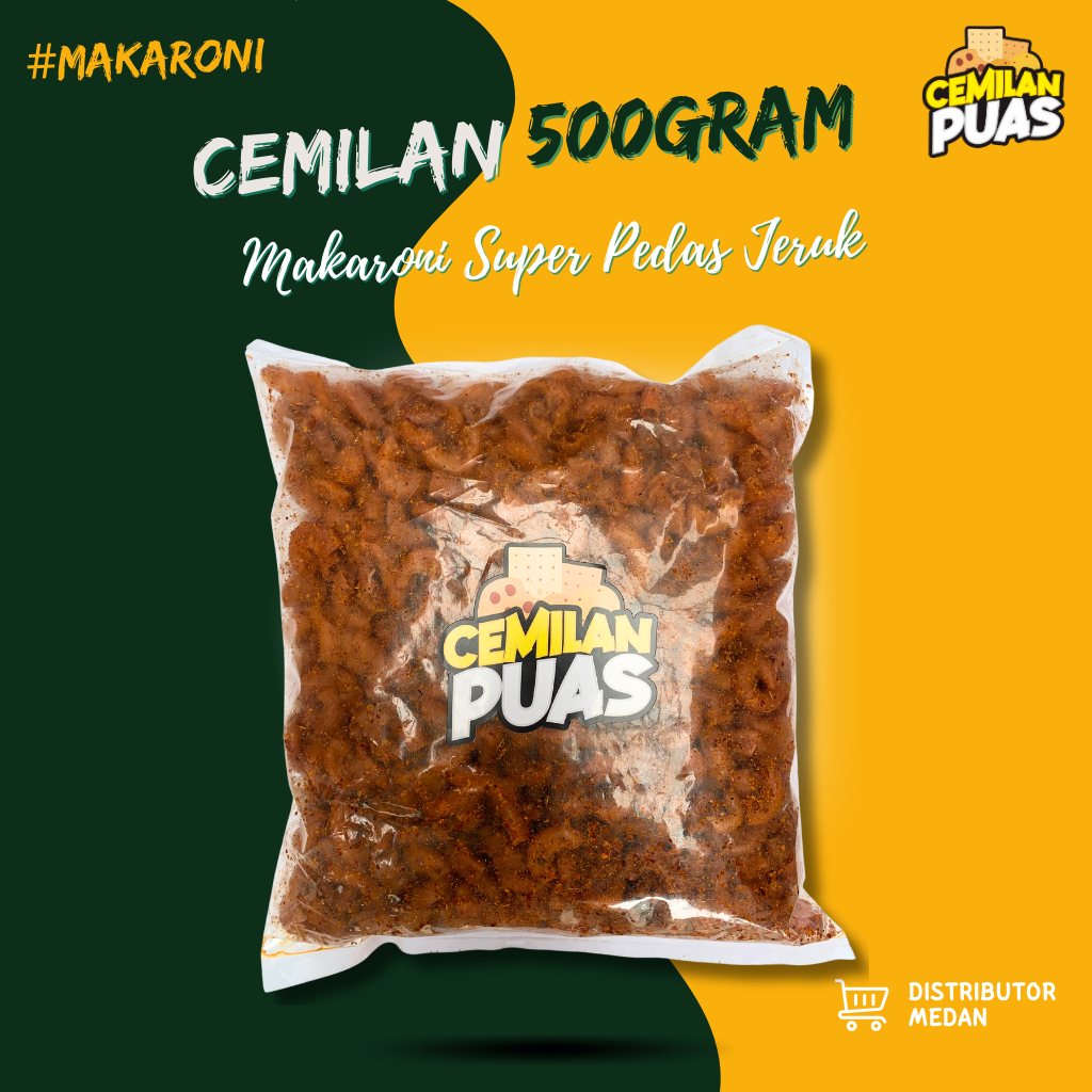 

[READY MEDAN] Makaroni Super Pedas Jeruk (500gr)