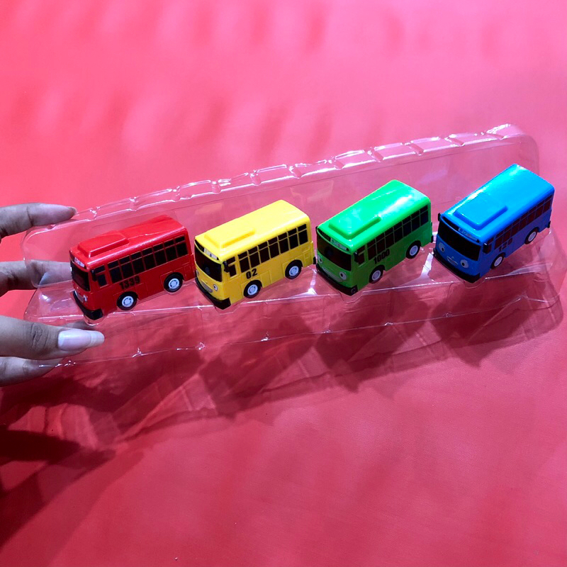 mainan anak bus tayo isi 4 pcs mainan edukasi mobil mobilan bus tayo mini ecofootwear.id