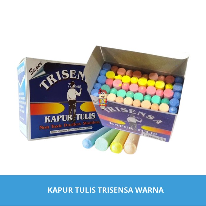 

Kapur Tulis warna warni untuk papan tulis blackboard- ISI 50 BATANG