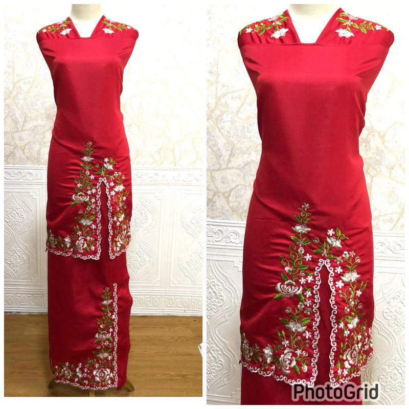 Bahan Baju Kurung Bordir Motif Kerancang Non Solder Motif Bordir Kerancang Belah 1