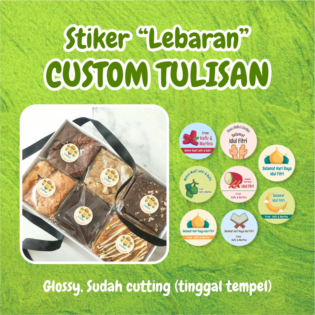 

Stiker Lebaran CUSTOM TULISAN