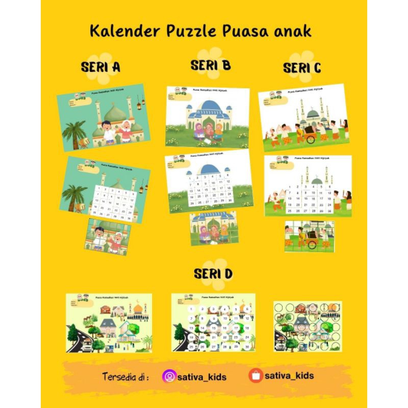 

Kalender puzzle puasa anak