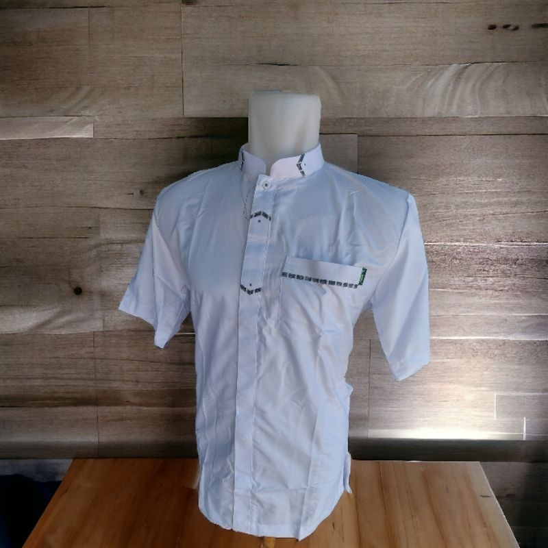 koko al wafa putih/baju muslim al wafa/al wafa putih