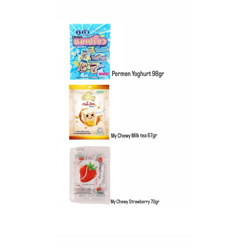 

permen susu My chewy Milk / permen yogurt thailand / permen my chewy strawberry / permen cola