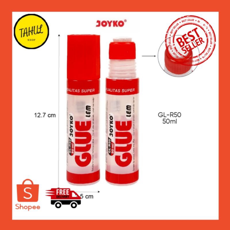 

Lem Stick Joyko 50 ml GLR-35 Lem Kertas Cair / LEM GLUE /LEM MURAH / LEM SLIME - Joyko