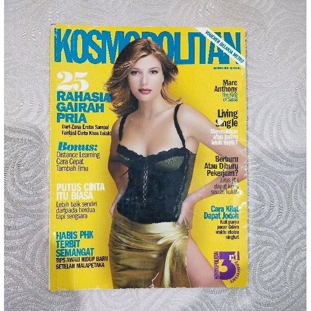 Majalah bekas Kosmopolitan Oktober 2000