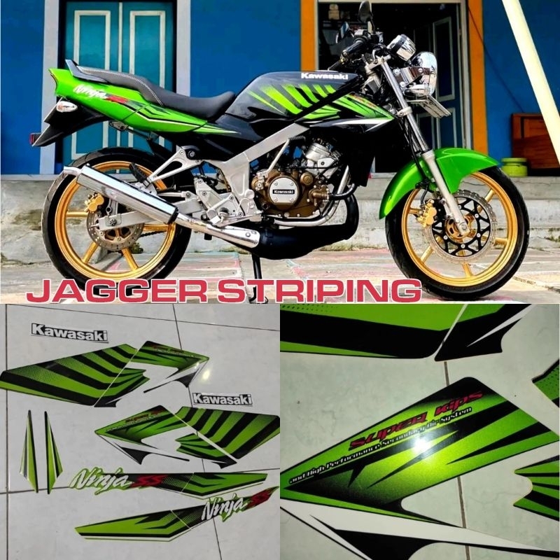 Striping Ninja ss hijau 2014 (SUDAH METALIK) high quality