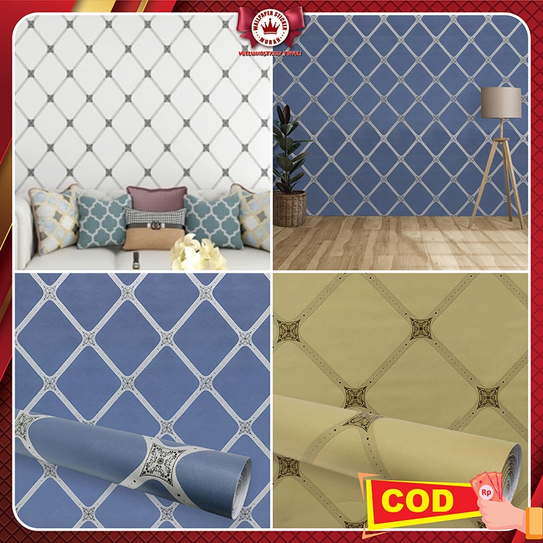 WALLPAPER DINDING STICKER MINIMALIS WALPAPER DINDING KAMAR TIDUR MOTIF MINIMALIS PATTERN