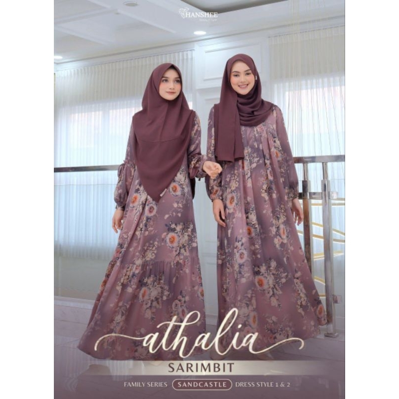 Ready Stock Sarimbit Athalia -  Dress Mom by Hanshee