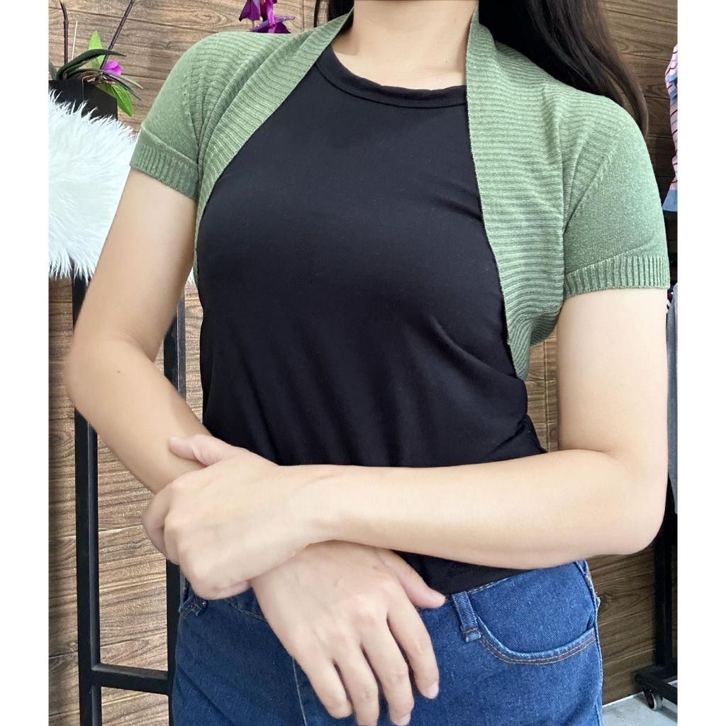 Bolero rajut tangan pendek dewasa premium