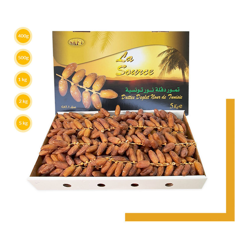 

Kurma Tunisia Tangkai 5 kg - Deglet Nour Dates