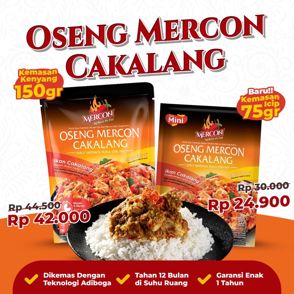 

1212 sale Mercon Merah Putih Satuan Oseng Mercon Cakalang