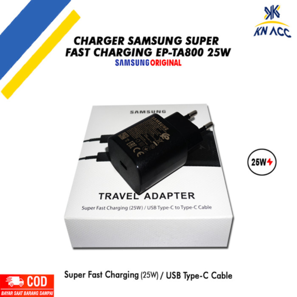 Unik CHARGER SAMSUNG SUPER FAST CHARGING EP-TA800 25W Diskon