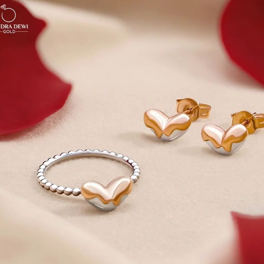 CINCIN EMAS SANDRA DEWI GOLD GOLDEN LOVE MELTS HATI HEART VALENTINE