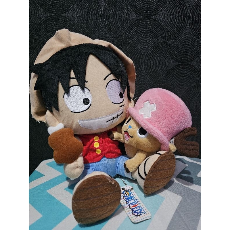 Boneka One Piece Luffy dan Chopper - Banpresto Tag