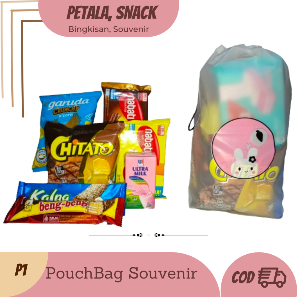 

{P1} PAKET SNACK ULANG TAHUN POUCH / HAMPERS / SOUVENIR / BINGKISAN ULANG TAHUN ANAK / PAKET MURAH / POUCH SOUVENIR