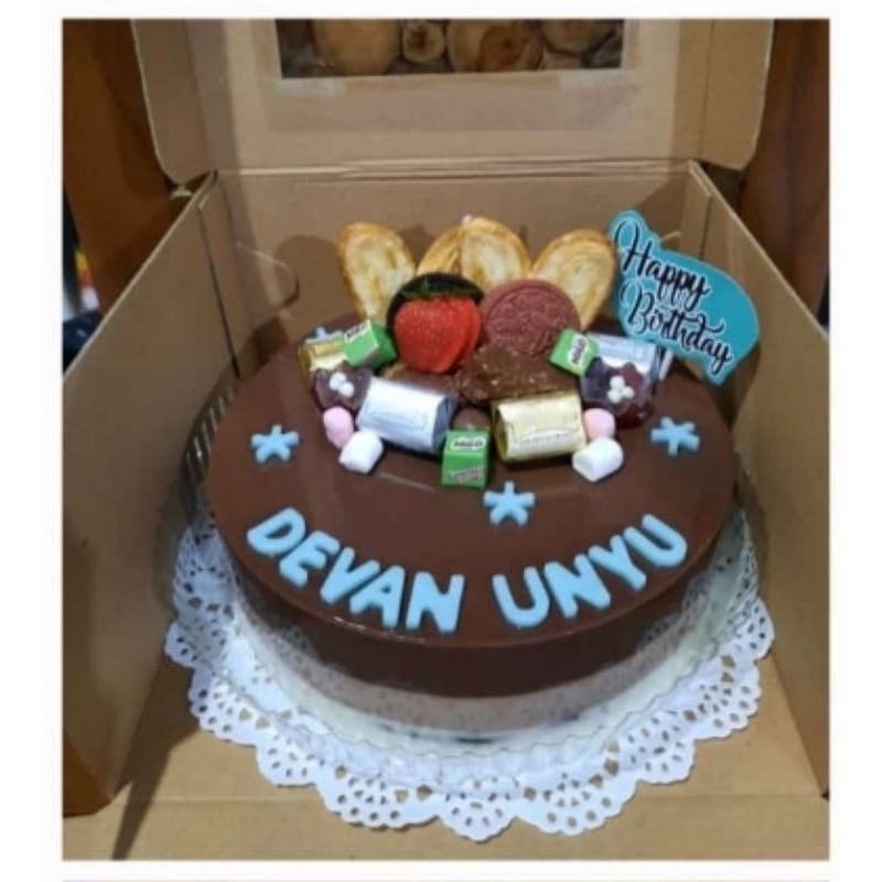 

puding triple choco birthday dia 20cm