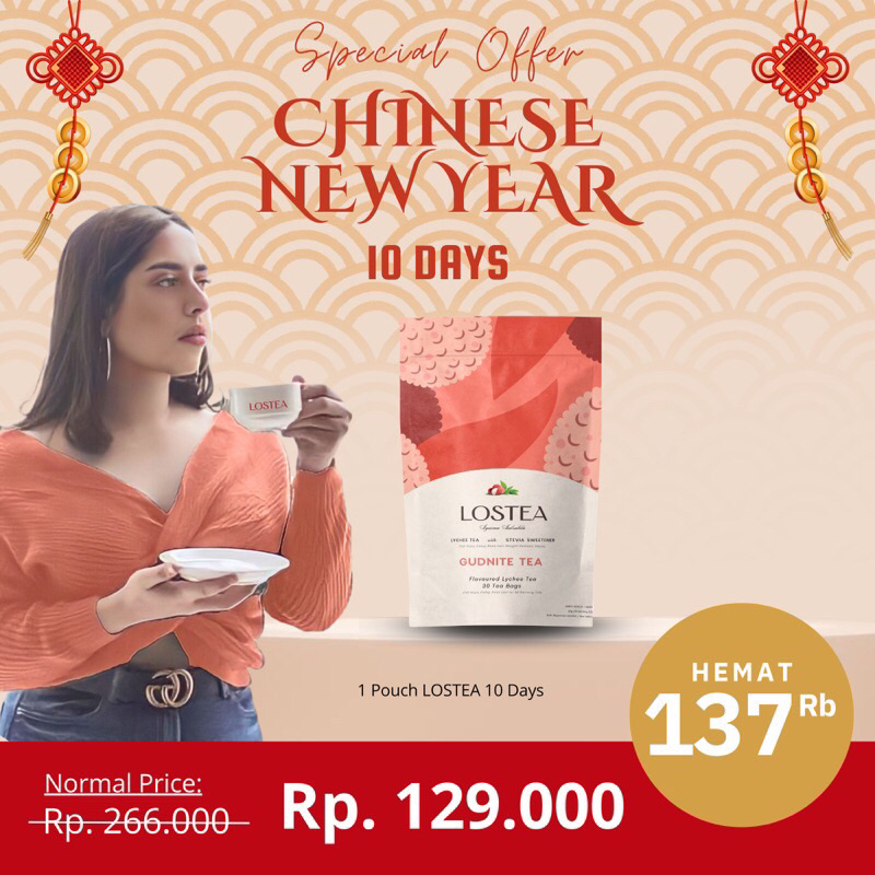 

[CNY SALE] READY STOCK - LOSTEA X SYAIMA SALSABILA 10 DAYS DETOX LYCHEE TEA