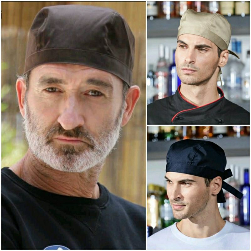 Muchef Topi Pirate topi Chef Koki Topi Barista Restorant Barber Bartender