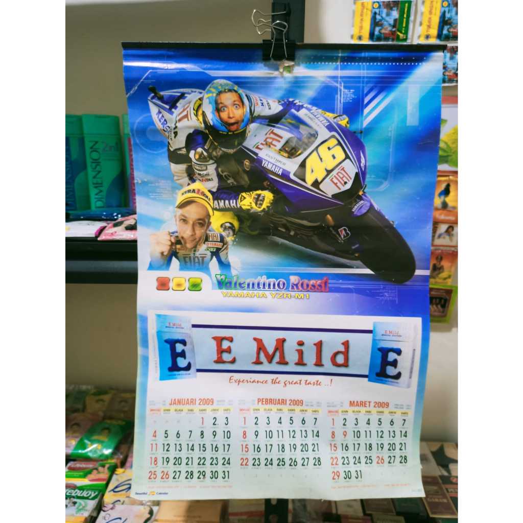 

Koleksi Jadul Kalender Lawas Tahun 2009 46 Rossi Balap Motor