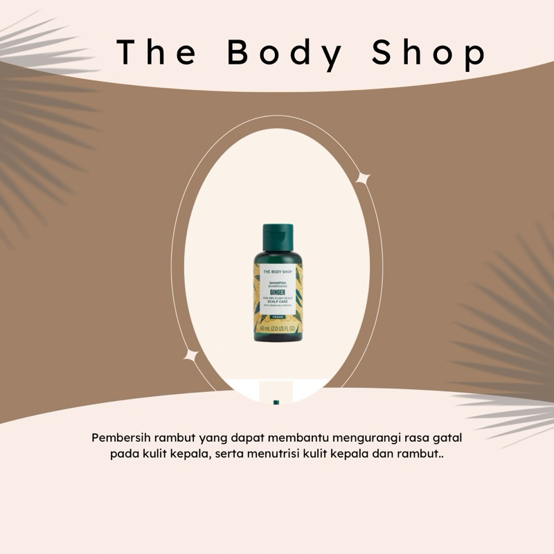 Ginger shampoo 60 ml the body shop