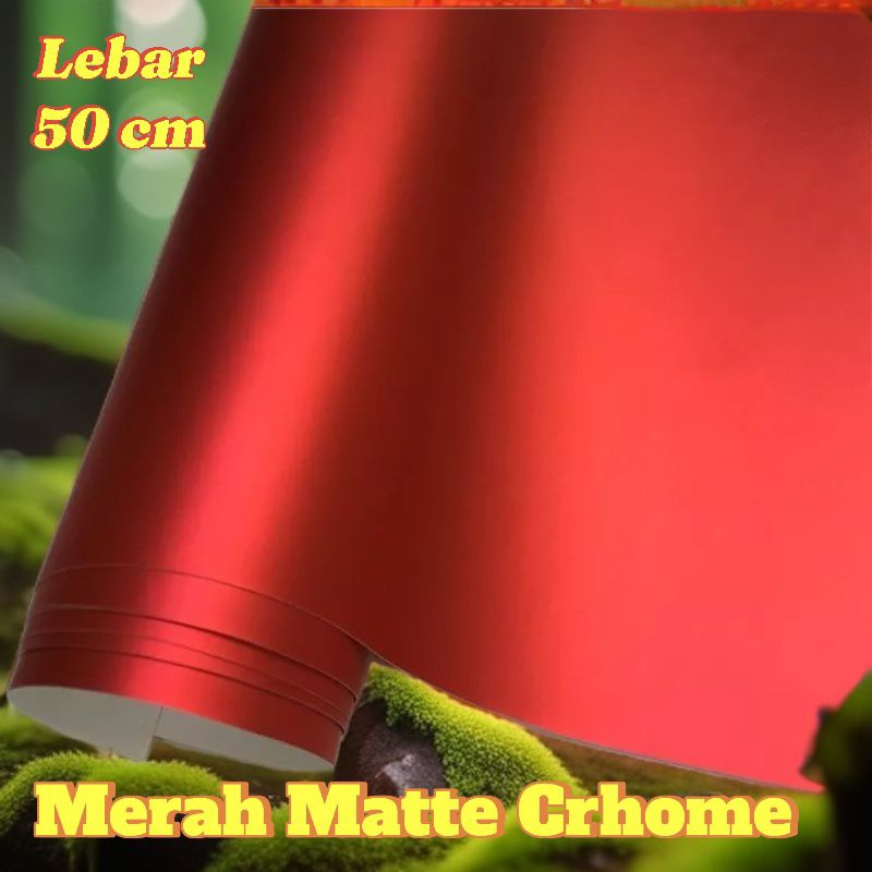 SKOTLET STICKER WARNA MERAH MAROON CRHOME METALIK DOFF/SKOTLET SATIN MERAH MAROON