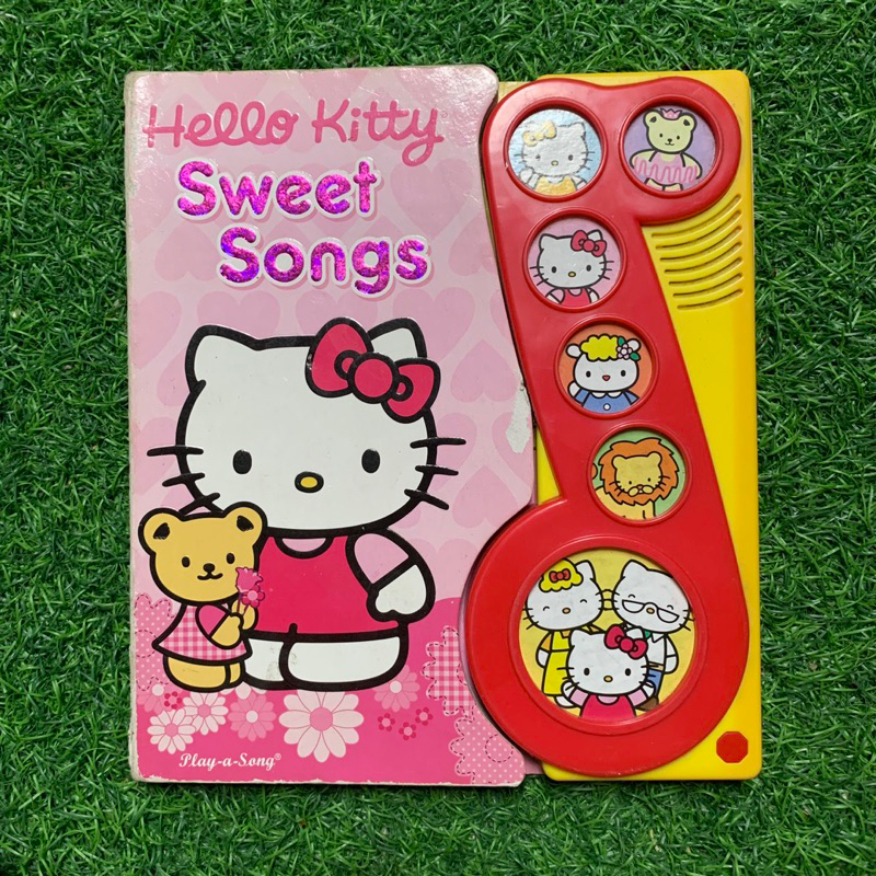 (Saturasi Preloved) Board Book Hello Kitty Sweet Songs (SOUND OFF) - Buku Anak Import