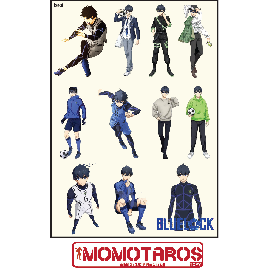 

Sticker murah antiair transparan Blue Lock karakter solo 1 pc