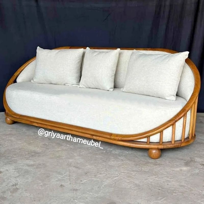 sofa minimalis oval sofa jari jari custom terbaru