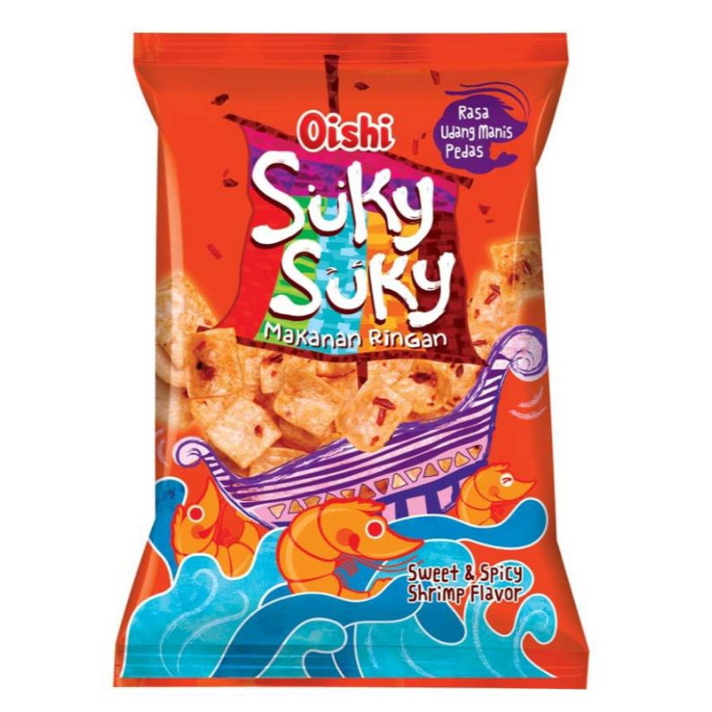 

Oishi Suky Suky Udang Manis Pedas 60g