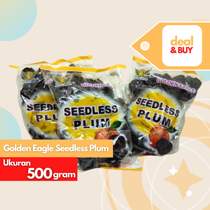 

Golden Eagle Seedless Plum/ Manisan Plum Tanpa Biji 500g