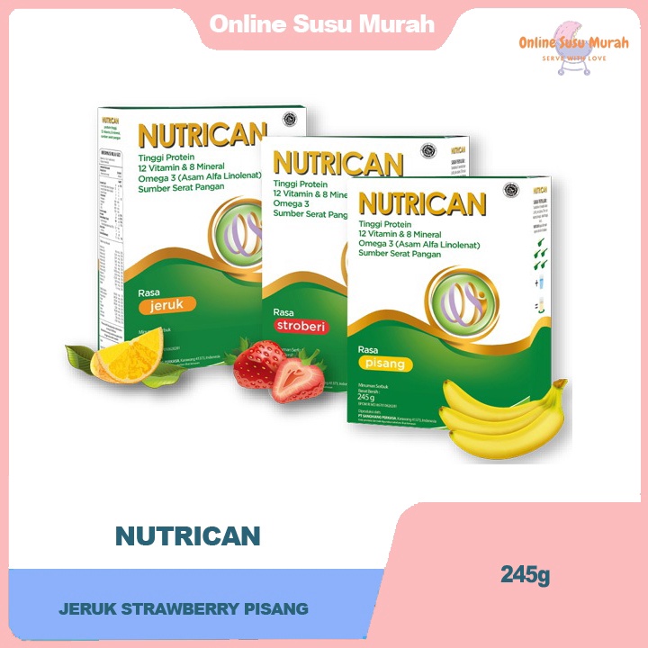 

FLASH SALE NUTRICAN SUSU TINGGI PROTEIN NUTRISI KHUSUS PASIEN KANKER 245 GRAM