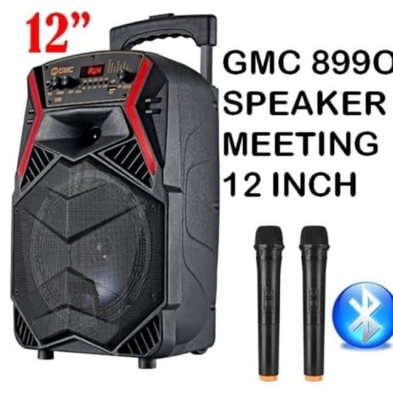 GMC SPEAKER GMC 12 INCI SPEAKER GMC PORTABLE GMC 899O GMC 12 INCH SPIKER BLUETOOTH 899O + WIRELESS M