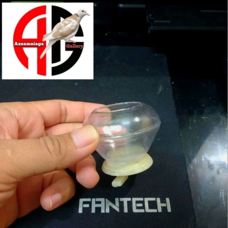 CEPUK PERKUTUT TEMPAT PAKAN BAHAN PLASTIK