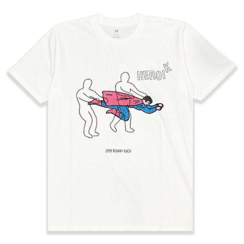 Ready Stock - Tshirt EFEK RUMAH KACA - HEROIK Putih