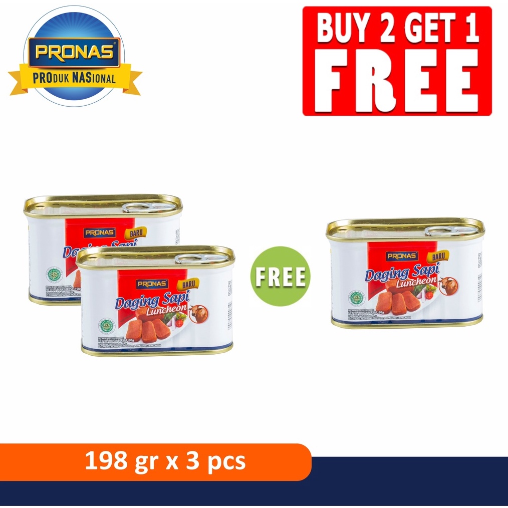 

BISA COD PRONAS Luncheon Sapi 198 gr Buy 2 Get 1 gas
