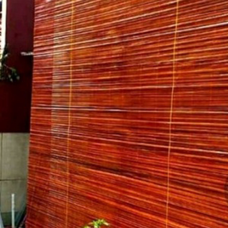 Krey tirai bambu sawit Full Plitur vernis ukuran 3x3m BONUS Suvenir