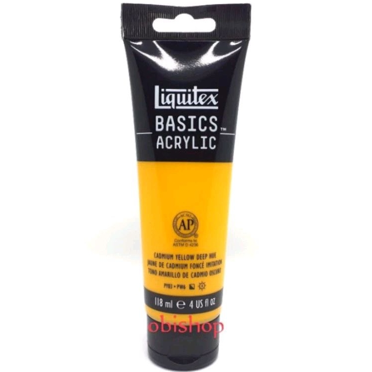 

Cat Akrilik Liquitex Basics Acrylic Colour 118 ml Cadmium Yellow Deep Hue