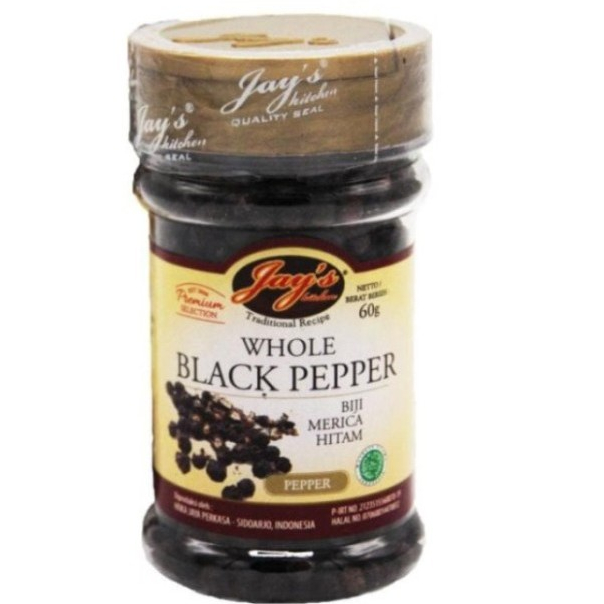 

JAYS WHOLE BLACKPEPPER BTL 60 GR