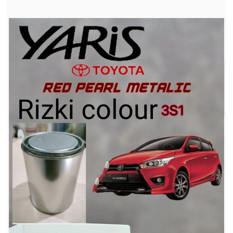 Cat Toyota Yaris Merah Metallic Cat Toyota Red Pearl Met Cat PU 1Kg