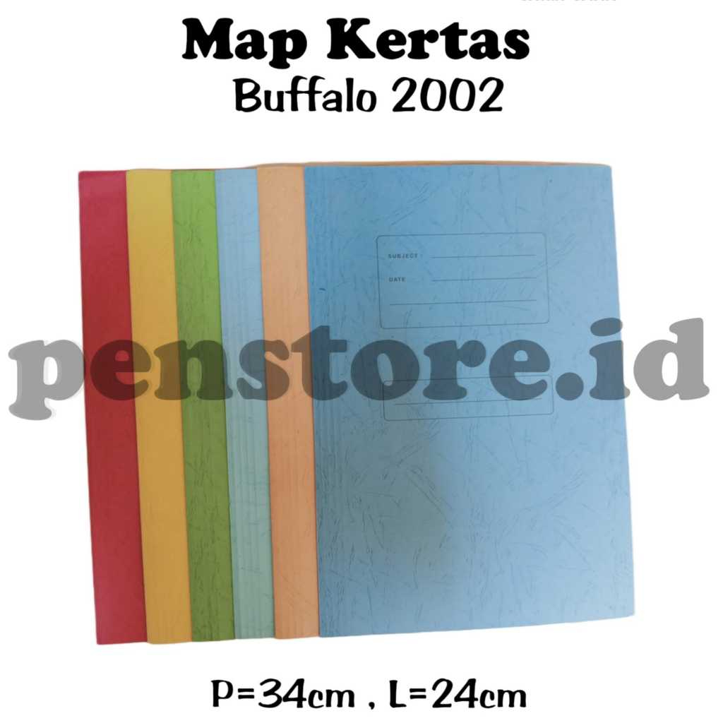 

(pcs) Map Folio Kertas Bufallo Tebal / Stopmap Folio Kertas Bufallo Polos