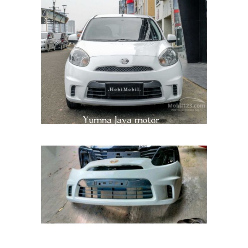 bemper depan Nissan march authec