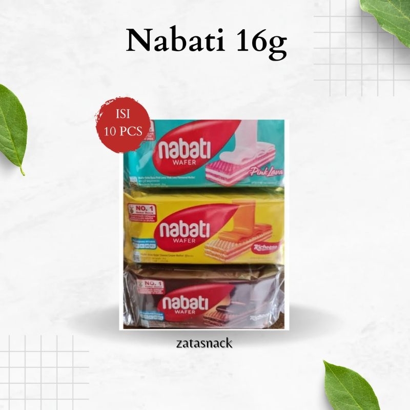 

Nabati wafer 16g isi 10pcs