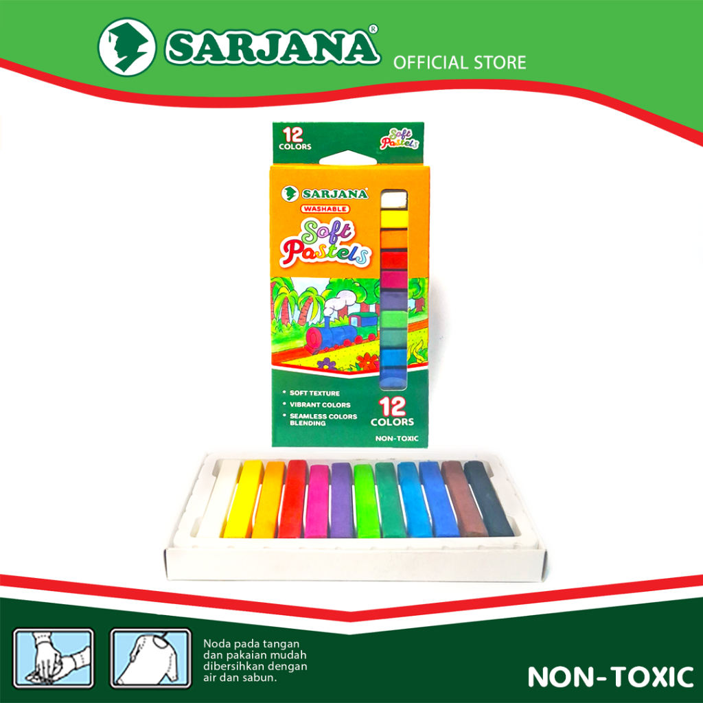 

Sarjana Soft Pastel 12 Batang Warna