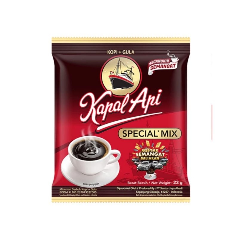 

kopi bubuk sachet kapal api special mix renceng ( 10 sachet )